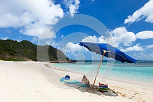 Picture perfect beach at Caribbean