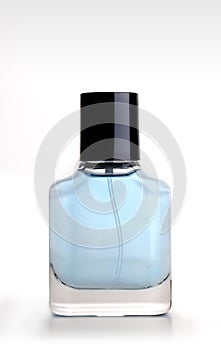 Perfume bottle over white background