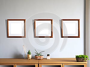 Picture photo art frame white empty blank space background design home gallery interior decoration
