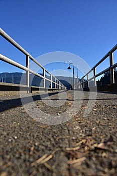 A picture of a pier in Deep Cove.   North Vancouver BC Canada photo