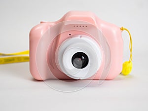 Picture of a pink camera toys