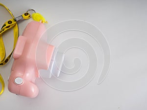 Picture of a pink camera toys