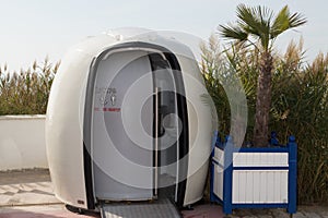 The Picture of the portable toilets