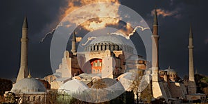 Picture of the santa sofia in istanbul photo