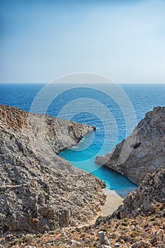 Picture of Seitan limania or Stefanou beach, Crete.