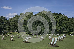 Hyde Park, chilling.