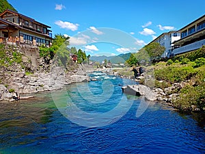 Yoshida River, Gujo Hachiman, Gifu, Japan photo