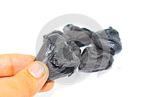 A picture of singhade on white background with selective focus