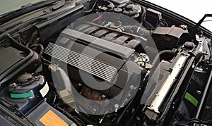 Six cylinders car engine