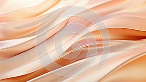 Picture a soothing, abstract design of wavy lines and flowing curves, rendered in calming peach tones, creating a rhythmic and