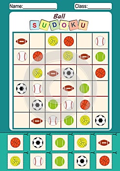 picture sudoku for kids, Cut and paste