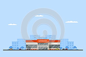 Picture of a supermarket building