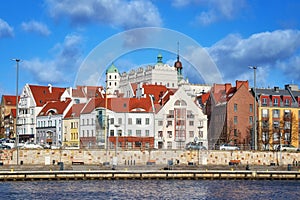 Picture of Szczecin city waterfront view, Poland.