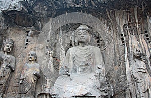 Picture taken in China. Biggest Buddha statue at the Longmen Gro