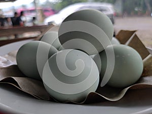 picture of & x22;telur asin& x22; duck egg as a special food in Pemalang city