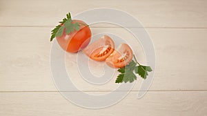 Picture of tomatoes and parsley