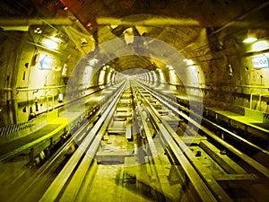 Tube underground subway metro tunnel vintage retro