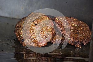 Chappal Kebab close up photo photo