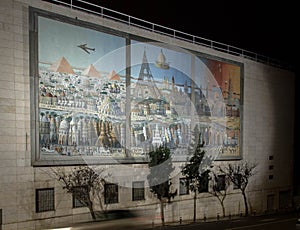 Picture on the wall in jerusalem