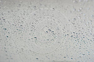 This picture is water drop on auto Glass