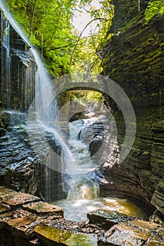 Picture of waterfalls along the hiking trails