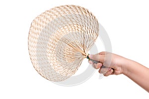 Picture of weave fan make of plant that is general product in Th
