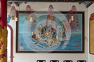 Embossed painting, Cantonese Assembly Hall in Hoi An.