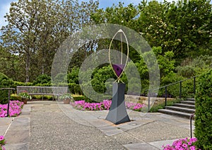 Infinity III Wind Harp by Ross Barrable in the Women`s Garden, Dallas Arboretum and Botanical Garden