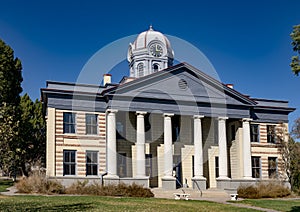 The Jeff Davis County Courthouse in the town of Fort Davis, Texas. photo