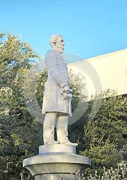 Statue Jefferson Davis, The Confederate War Memorial in Dallas, Texas