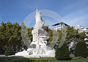 Monument to the Fallen Victims of the Great War by Maxiano Alves in Lisbon, Portugal.