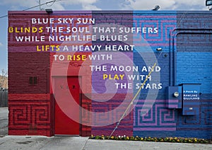 `A Poem by Rawlins Gilliland` by Steve Hunter in Blues Alley in Deep Ellum, Dallas. photo