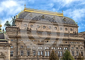 Pictured is the National Theater in Prague, Czech Republic