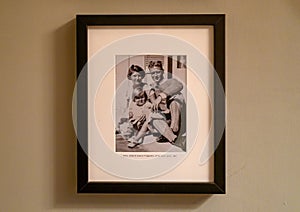 Picture of the Fitzgeralds inside the Belles Rives Hotel, Juan-les-Pins, France