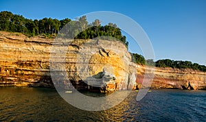 Pictured Rocks National Lakeshore With Kayakers, Michigan