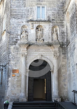 Side entrance Museo Nazionale D`Arte Medievale in Matera Italy photo