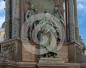 Van Swieten and others representing the theme `Arts and Science`, Empress Maria Theresa Monument, Vienna, Austria photo