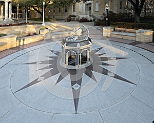 `TCU Sundial` by William Andrews on the campus of Texas Christian University in Fort Worth.