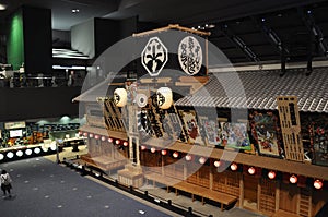 Tokyo, 10th may: EDO History Museum Building interior from Tokyo City in Japan