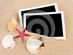 Pictures in a beach concept