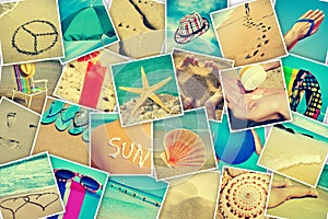 Pictures of different summer sceneries