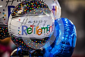 Pictures of happy retirement balloons