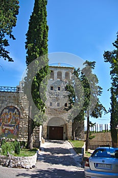 A pictures medieval church in Trebinje called Herzegovacka Gracanica