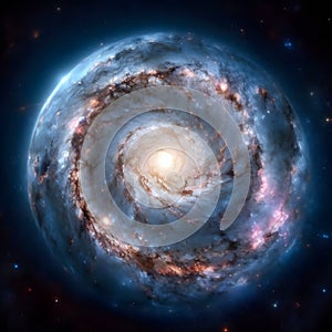 Pictures obtained from space telescope show the center of the milky way.