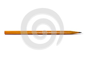 Pictures of Pencil brown color put on white background with concept isolate pictures.