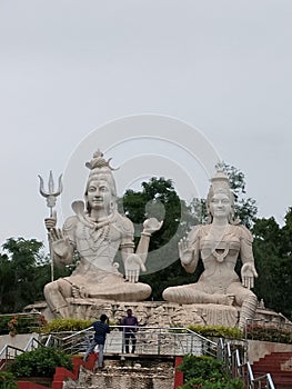 Lord Shiva & Parwati statue at Kailashgiri in Visag