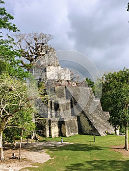 Pictures of the Tikal ruins, ancient Mayan ruins in rainforests of northern Guatemala.