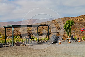 Pictures of the two main town one the capital in Lanzarote, Canary Island photo