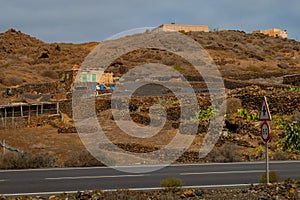 Pictures of the two main town one the capital in Lanzarote, Canary Island photo