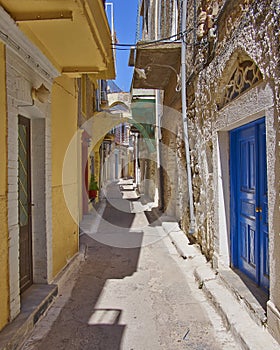 Picturesque alley, Chios island